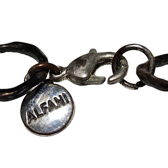 Alfani Multi Circle Link Chain Necklace Black Silver Gold Tone Fashion Jewelry - Picture 4 of 6